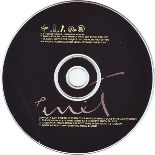 Janet Jackson With Carly Simon : Son Of A Gun (I Betcha Think This Song Is About You) (CD, Single)