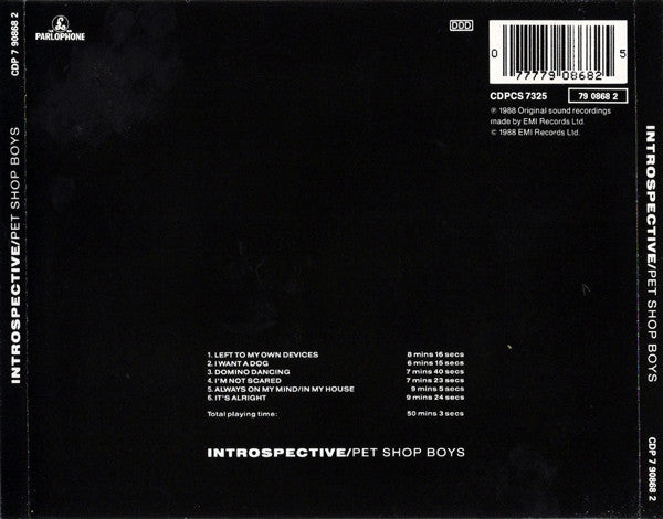 Pet Shop Boys : Introspective (CD, Album)