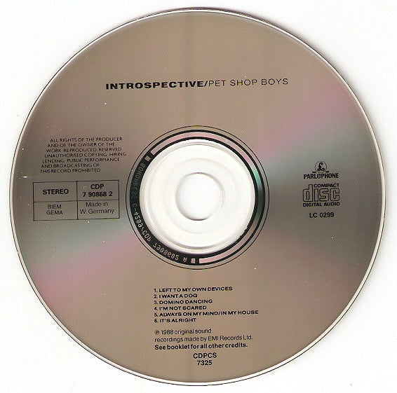 Pet Shop Boys : Introspective (CD, Album)