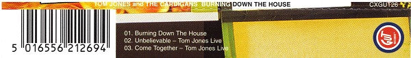 Tom Jones And The Cardigans : Burning Down The House (CD, Single, CD2)