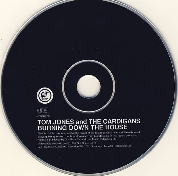 Tom Jones And The Cardigans : Burning Down The House (CD, Single, CD2)