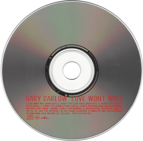 Gary Barlow : Love Won't Wait (CD, Single, Ltd, CD2)
