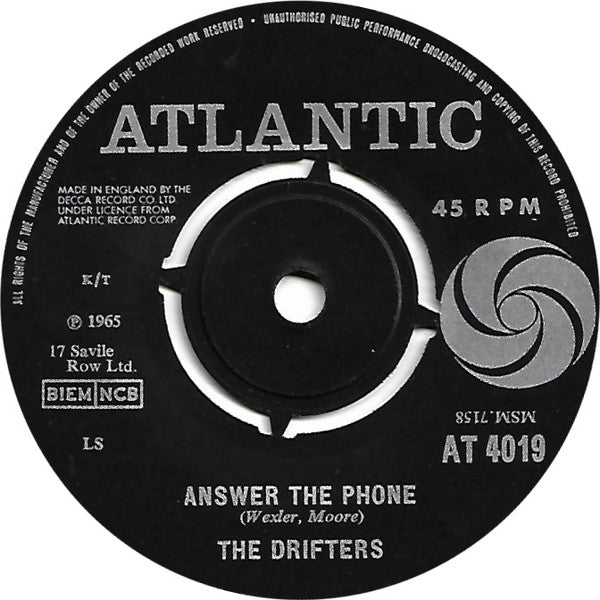 The Drifters : At The Club (7", Single)