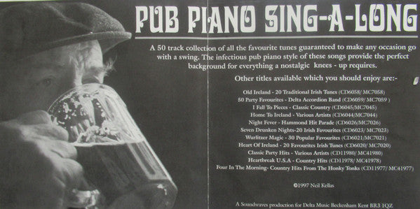 Unknown Artist : Pub Piano Sing-A-Long (50 All Time Favourite Tunes) (CD, Comp)