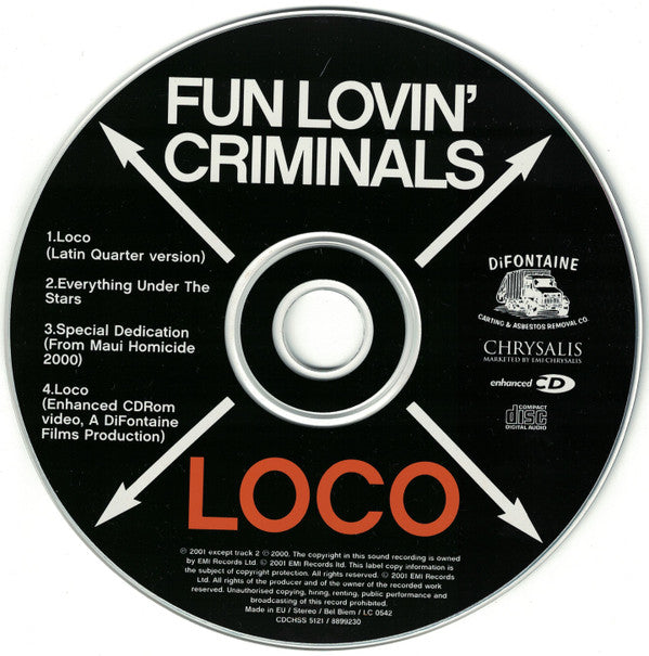 Fun Lovin' Criminals : Loco (CD, Maxi, Enh, CD1)