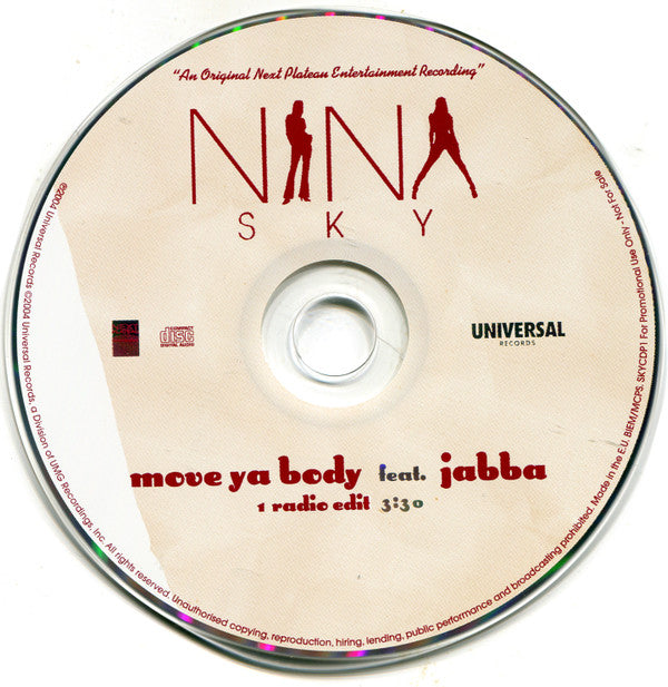Nina Sky : Move Ya Body (CD, Single, Promo, Car)
