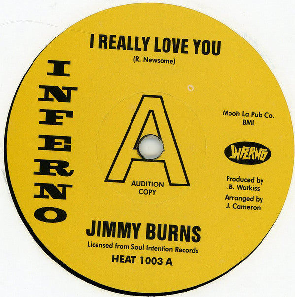 Jimmy Burns, The Brand New Faces : I Really Love You / Brand New Faces (7", Promo, Sol)