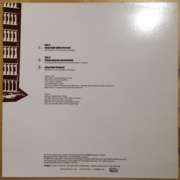 KV5 : Flying Right (12", Maxi, Promo)