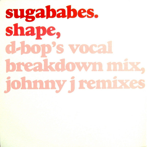 Sugababes : Shape (12", Promo)