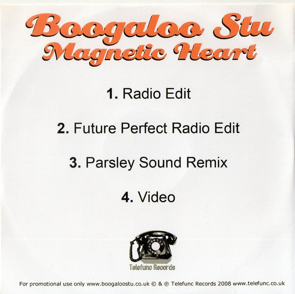 Boogaloo Stu : Magnetic Heart (CDr, Maxi, Enh, Promo)