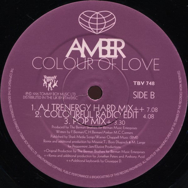 Amber : Colour Of Love (12")