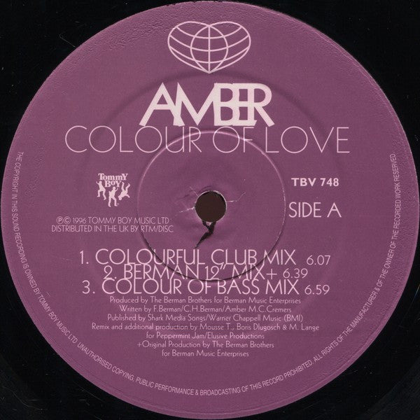 Amber : Colour Of Love (12")