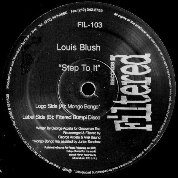 Louis Blush : Step To It (12")