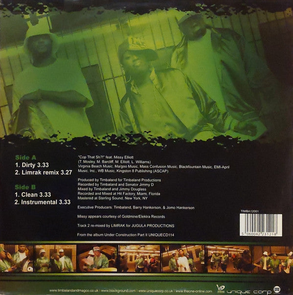 Timbaland & Magoo Feat. Missy Elliott : Cop That Sh*t (12")