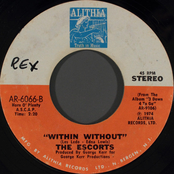 The Escorts : Let's Make Love (At Home Sometime) (7")