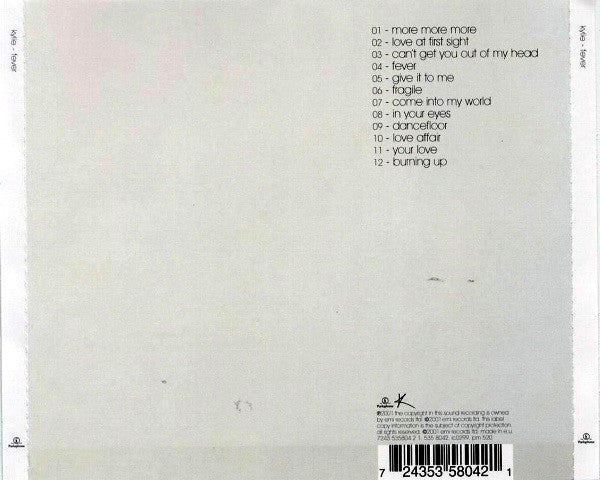 Kylie Minogue : Fever (CD, Album)