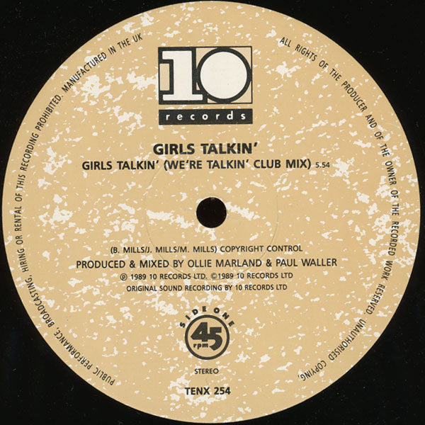 Girls Talkin' : Girls Talkin' (12", Single)