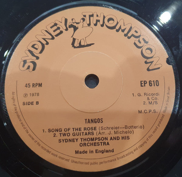 Sydney Thompson And His Orchestra : Lilting Waltzes / Tangos (7", EP)