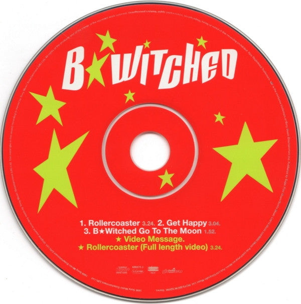 B*Witched : Rollercoaster (CD, Single, Enh)