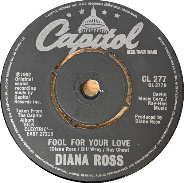 Diana Ross : So Close (7", Single, Pus)