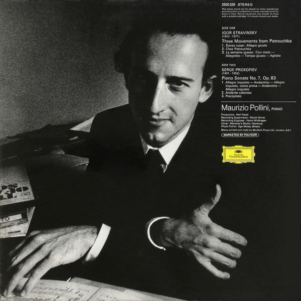 Igor Stravinsky / Sergei Prokofiev, Maurizio Pollini : Petrouchka / Sonata No. 7 Op. 83 (LP)