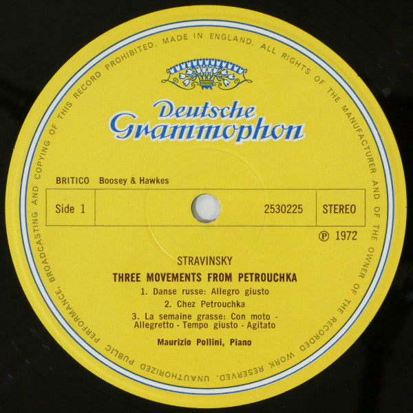 Igor Stravinsky / Sergei Prokofiev, Maurizio Pollini : Petrouchka / Sonata No. 7 Op. 83 (LP)