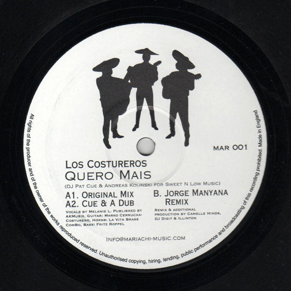 Los Costureros : Quero Mais (12")