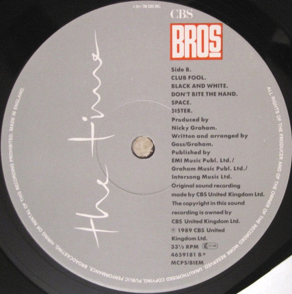 Bros : The Time (LP, Album)