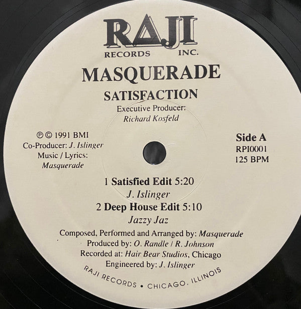 Masquerade (2) : Satisfaction (12")