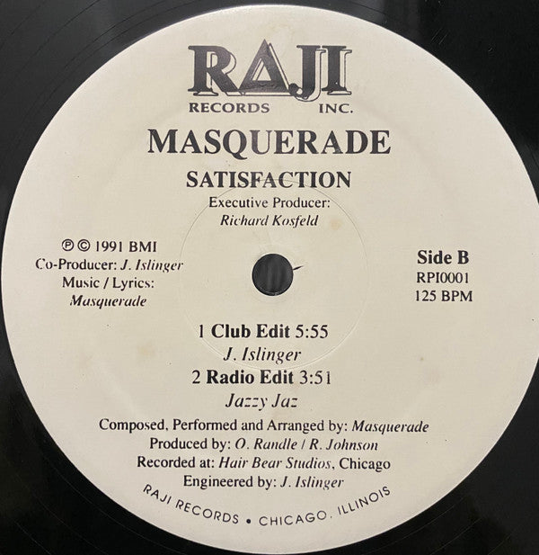 Masquerade (2) : Satisfaction (12")