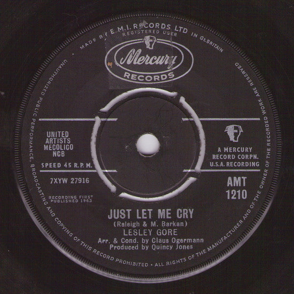 Lesley Gore : Judy's Turn To Cry (7", Single)
