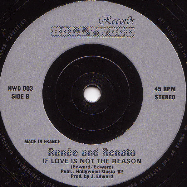 Renée & Renato : Save Your Love (7", Single)