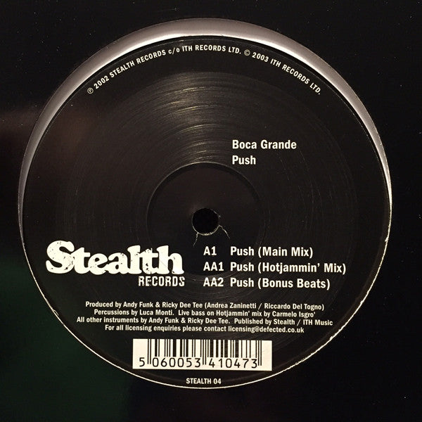 Boca Grande : Push (12")