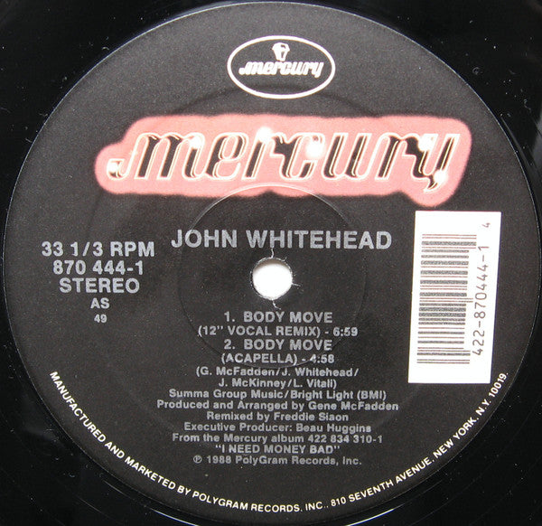 John Whitehead : Body Move (12")