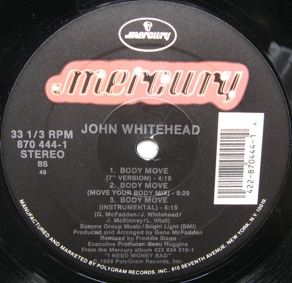 John Whitehead : Body Move (12")