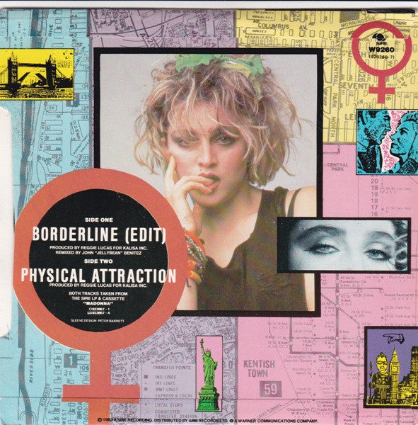Madonna : Borderline (7", Single, RE, Pap)