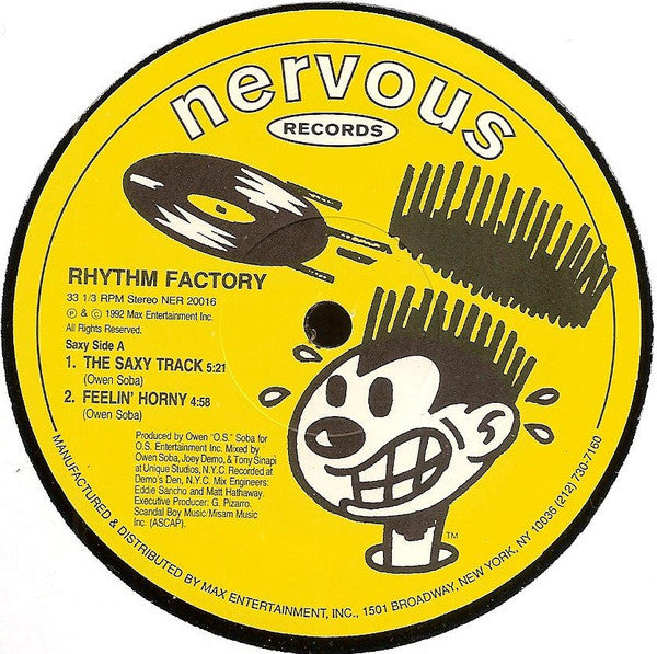 Rhythm Factory (4) : Sexy Sax (12")