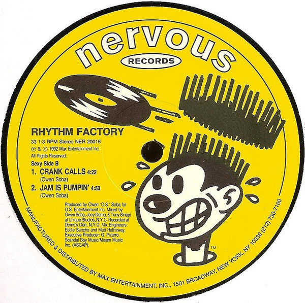Rhythm Factory (4) : Sexy Sax (12")