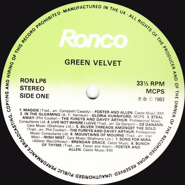 Various : Green Velvet (LP, Comp)