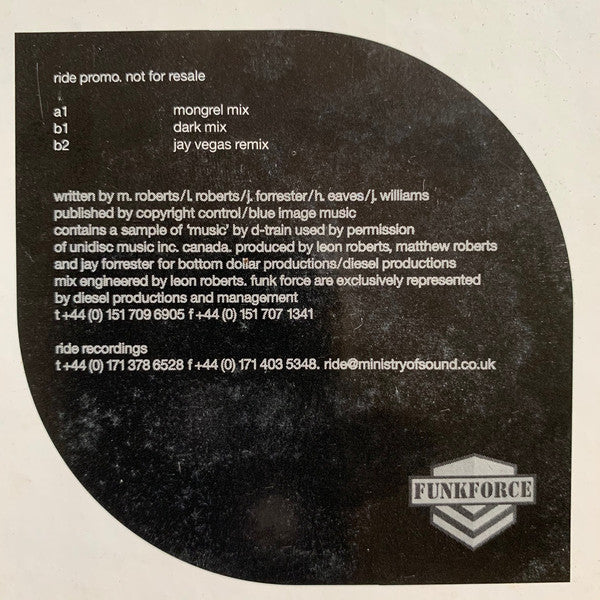 Funk Force : Deep Inside Of Me (12", Promo)
