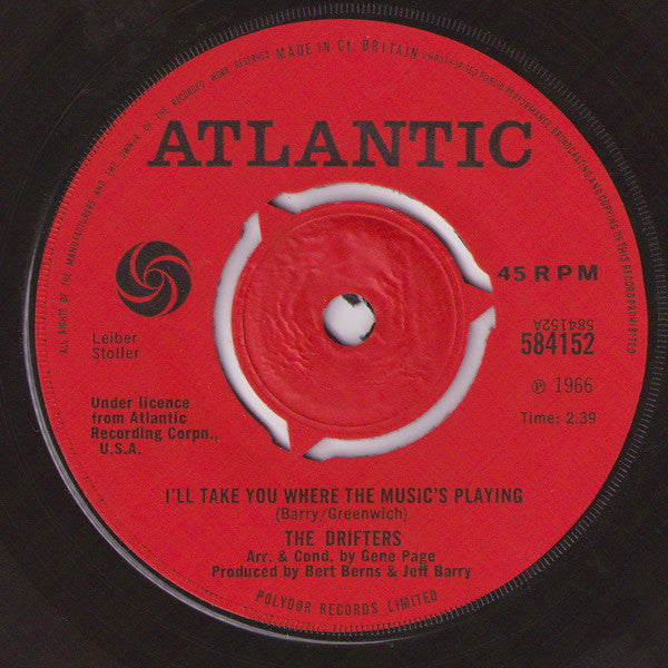 The Drifters : I'll Take You Where The Music's Playing (7")