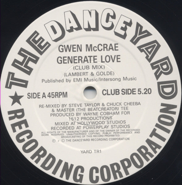 Gwen McCrae : Generate Love / Eighties Lady (12")