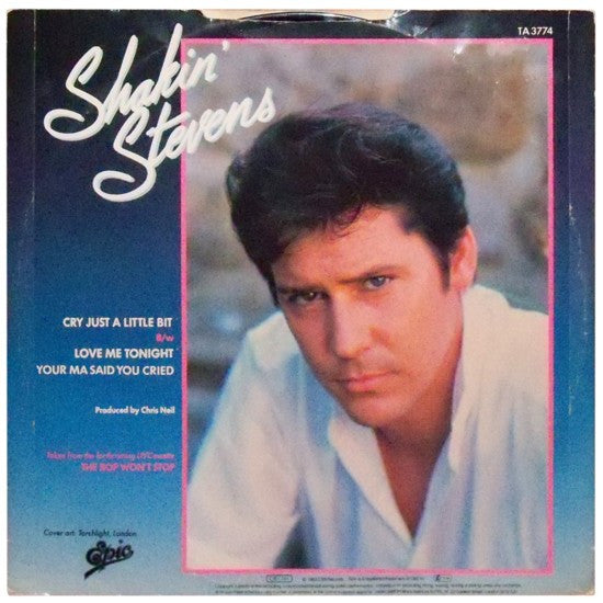 Shakin' Stevens : Cry Just A Little Bit (12", Single)