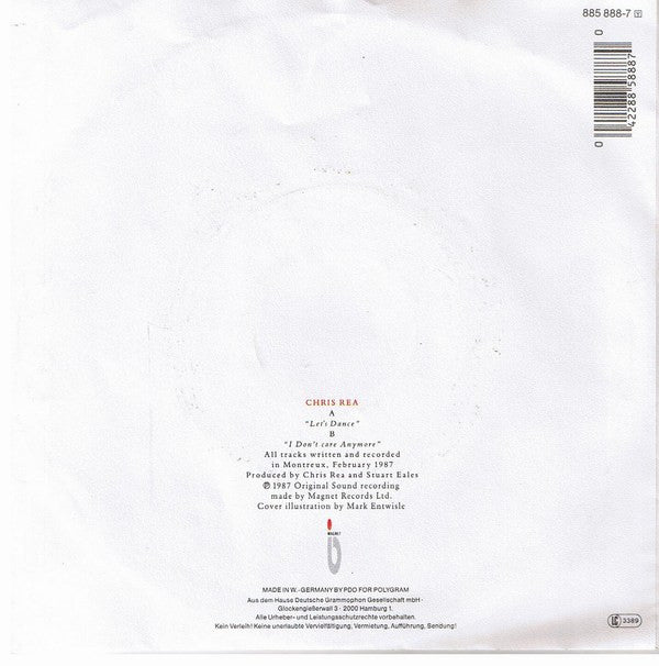 Chris Rea : Let's Dance (7", Single)