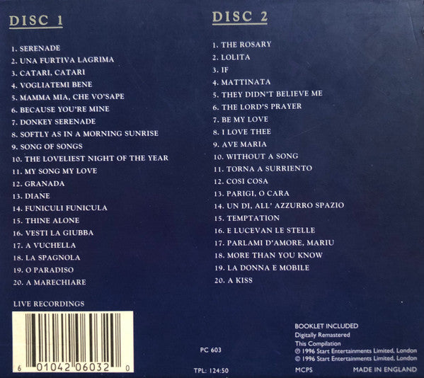 Mario Lanza : The Platinum Collection (2xCD, Comp)