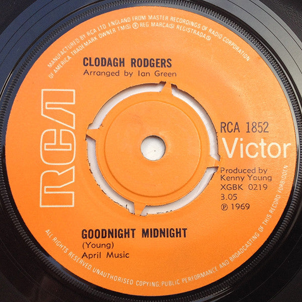 Clodagh Rodgers : Goodnight Midnight (7", Single, Kno)
