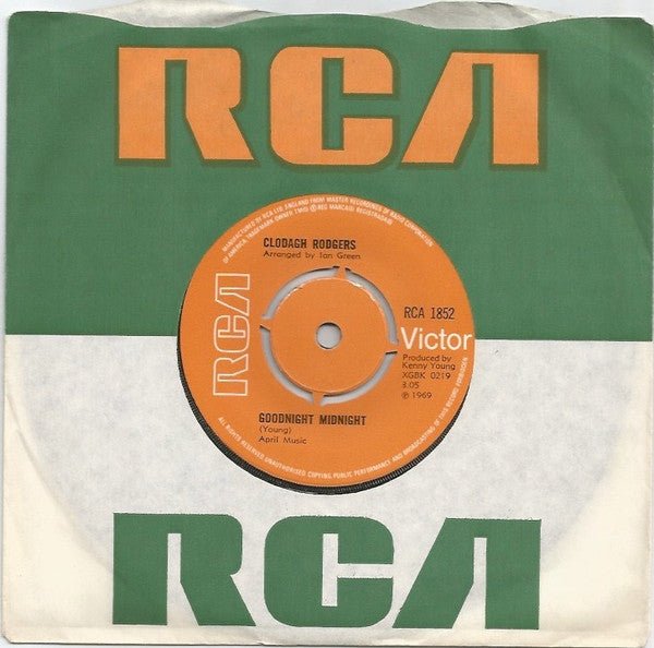 Clodagh Rodgers : Goodnight Midnight (7", Single, Kno)