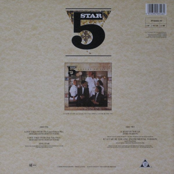 Five Star : Love Take Over (12")