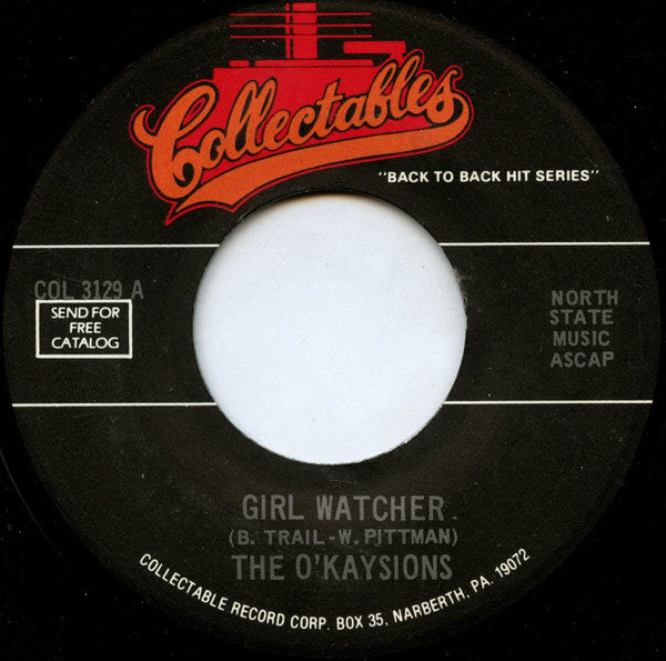The O'Kaysions / The Esquires : Girl Watcher / Get On Up (7")