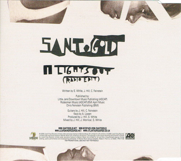 Santogold : Lights Out (CD, Single, Promo)